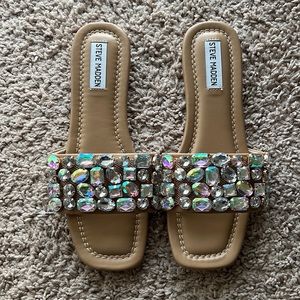 💎 Steve Madden Jeweled Rhinestone sandals NEW 6.5